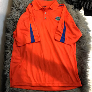 pro edge orange blue UF florida gators polo size large